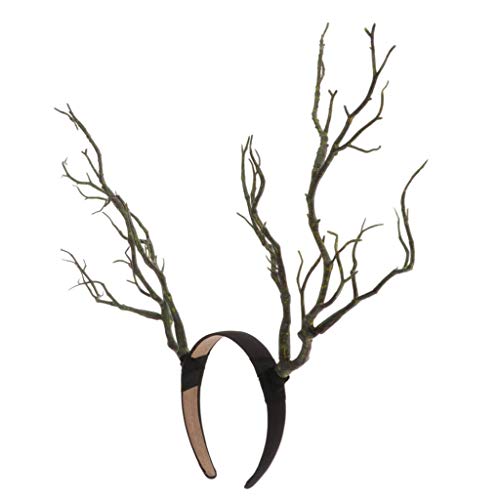 Hellery Künstliches Hirschgeweih Hirschhorn Kopfbedeckung Kunststoff Rentiergeweih Stirnband – Weihnachten Cosplay, grün, 42x38x3cm Hellery Künstliches Hirschgeweih Hirschhorn Kopfbedeckung Kunststoff Rentiergeweih Stirnband – Weihnachten Cosplay, grün, 42x38x3cm von Hellery