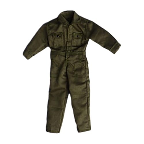 Hellery Männliches Actionfiguren Outfit Im Maßstab 1:12, Mini Puppenoverall für 6 Zoll Figuren, GrÜn Hellery Männliches Actionfiguren Outfit Im Maßstab 1:12, Mini Puppenoverall für 6 Zoll Figuren, GrÜn von Hellery