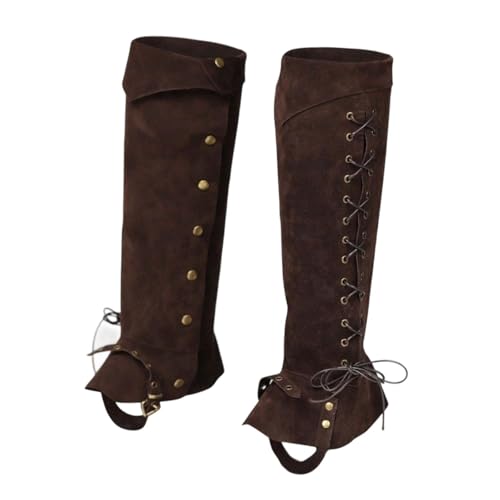 Hellery Mittelalterliche Piratenstiefelüberzüge, Cosplay-Soldat, mittelalterliche Gamaschen für Mottopartys, Kaffee Hellery Mittelalterliche Piratenstiefelüberzüge, Cosplay-Soldat, mittelalterliche Gamaschen für Mottopartys, Kaffee von Hellery