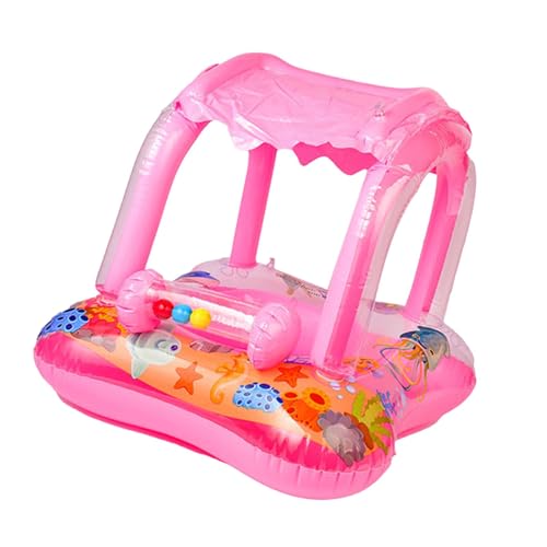 Hellery Pool Schwimmreifen mit Baldachin, Wasserspielzeug, Niedlicher Aufblasbarer Schwimmreifen für Den Urlaub, Schwimmbad, Kindergeschenke, Jungen Und Mädch, mit Glocke, Ohne Griff Hellery Pool Schwimmreifen mit Baldachin, Wasserspielzeug, Niedlicher Aufblasbarer Schwimmreifen für Den Urlaub, Schwimmbad, Kindergeschenke, Jungen Und Mädch, mit Glocke, Ohne Griff von Hellery