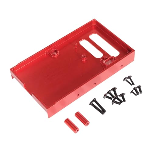 Hellery RC Auto, Feste Lagerbalken Servohalterung, Upgrade Teilezubehör für MN99S MN98 1:12 RC Fahrzeugmodellauto, Rot von Hellery