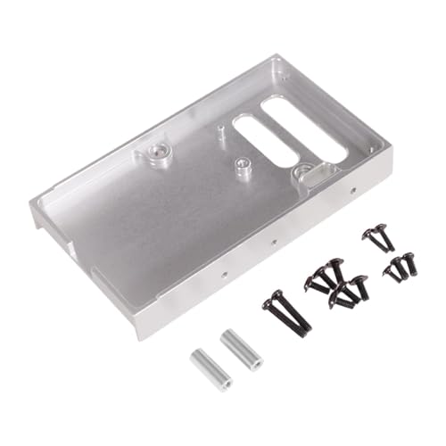 Hellery RC Auto, Feste Lagerbalken Servohalterung, Upgrade Teilezubehör für MN99S MN98 1:12 RC Fahrzeugmodellauto, Silber von Hellery