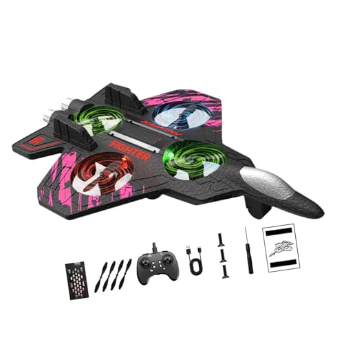 Hellery RC Flugzeug für Jungen, Ferngesteuertes Outdoor Modell mit 360° Drehung, Geeignet für 8–12 Jahre, Rosa von Hellery