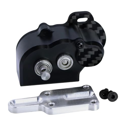 Hellery RC Getriebe Kompletter Getriebesatz Verteilergetriebe mit Metallgehäuse Und Stahlzahnrädern Aus CNC Aluminium für 1/10 Crawler Capra SCX10 III AR45, Schwarz Hellery RC Getriebe Kompletter Getriebesatz Verteilergetriebe mit Metallgehäuse Und Stahlzahnrädern Aus CNC Aluminium für 1/10 Crawler Capra SCX10 III AR45, Schwarz von Hellery