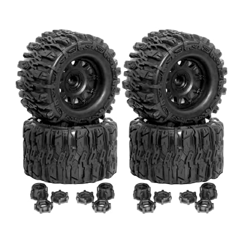 Hellery Räder Reifen Upgrade DIY ACCS Modell DIY Ersatzteile Ersatz 4Pcs für 1/8 von Hellery