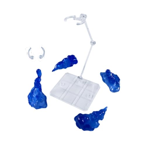 Hellery Raucheffekt Modelle, Künstliche Rauch Requisiten für Bewegliche Puppen, Dekor, DIY, Tragbarer Ausstellungsständer, Zubehör für Den Schreibtisch, Schla, Blau von Hellery
