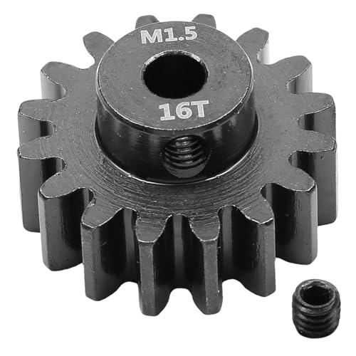 Hellery Ritzel Motorritzel Motorzahnrad Ersatzteil Aus Robustem Stahl mit 5mm Bohrung für Effiziente Kraftübertragung für Die Reparatur von RC Autos Und Last, 16t Hellery Ritzel Motorritzel Motorzahnrad Ersatzteil Aus Robustem Stahl mit 5mm Bohrung für Effiziente Kraftübertragung für Die Reparatur von RC Autos Und Last, 16t von Hellery