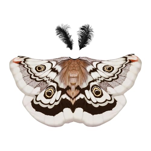 Hellery Schmetterlingsflügel Cape Halloween Kostüm Festliches Verkleidung Cosplay Accessoire Bequem Elegant für Maskenbälle Theateraufführungen, Kaffee Hellery Schmetterlingsflügel Cape Halloween Kostüm Festliches Verkleidung Cosplay Accessoire Bequem Elegant für Maskenbälle Theateraufführungen, Kaffee von Hellery