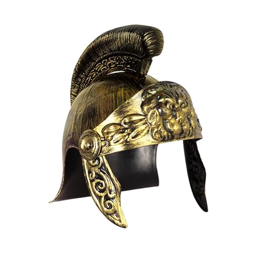 Hellery Sparta Helmhut, Vintage Design, Römische Ritterrüstung, Sparta Kostümzubehör für Party, Heimdekoration, Performance, Cosplay Requisite, Gold Hellery Sparta Helmhut, Vintage Design, Römische Ritterrüstung, Sparta Kostümzubehör für Party, Heimdekoration, Performance, Cosplay Requisite, Gold von Hellery