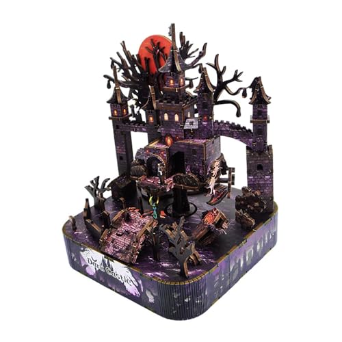 Hellery Spieluhr Puzzle Aus Holz, Geschenkidee für Den Urlaub, 3D DIY, Handgefertigte Puzzle Box Aus Holz für von Hellery