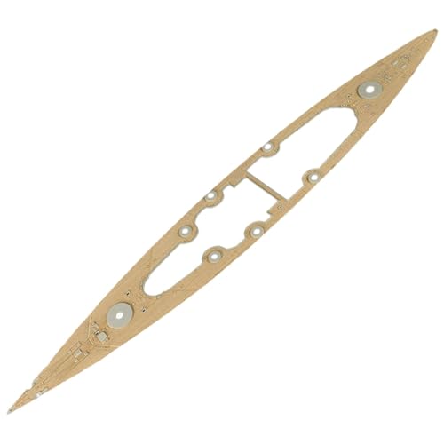 Hellery Unlackiertes Holzdeck Upgrade Kit, Ersatzbaugruppe für 03702 1/200 Modell, Ersatzteile, Zum Aufbau von Fähigkeiten von Hellery