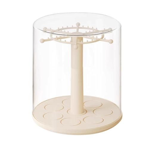 Hellery Vitrine für Figuren, Schmuck Organizer, 360° Drehbar, Vielseitiger Anhängerhalter, Vitrine für Kleine Spielzeuganhänger, Schlüsselanhänger Hellery Vitrine für Figuren, Schmuck Organizer, 360° Drehbar, Vielseitiger Anhängerhalter, Vitrine für Kleine Spielzeuganhänger, Schlüsselanhänger von Hellery