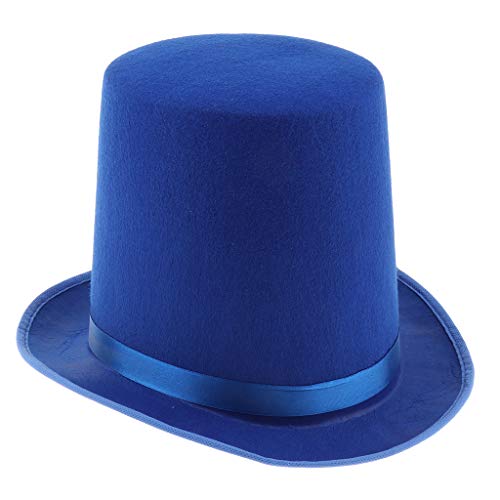 Zylinder Hut für Erwachsene, für Zauberer, Karneval, Gentleman, Blau Zylinder Hut für Erwachsene, für Zauberer, Karneval, Gentleman, Blau von Hellery