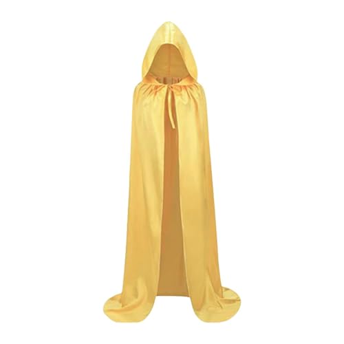 Hellery mit Kapuze, Halloween Cosplay Kostüm, Bequeme Kapuze für Kinder, Halloween, Kostüm, Yellow M von Hellery