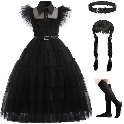 Hellet Cosplay Kostüm für Mädchen, schwarze Prinzessin Kostüm für Halloween, Schulparty Hellet Cosplay Kostüm für Mädchen, schwarze Prinzessin Kostüm für Halloween, Schulparty von Hellet