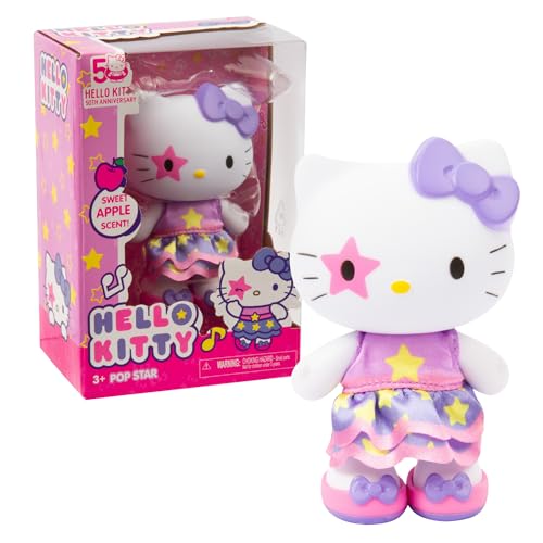 Hello Kitty - 10 cm hohe Puppe Pop Star mit zartem Duft, 5 Gelenkpunkte, Kleid aus Stoff mit abnehmbaren Schuhen, ab 3 Jahren Hello Kitty - 10 cm hohe Puppe Pop Star mit zartem Duft, 5 Gelenkpunkte, Kleid aus Stoff mit abnehmbaren Schuhen, ab 3 Jahren von Hello Kitty