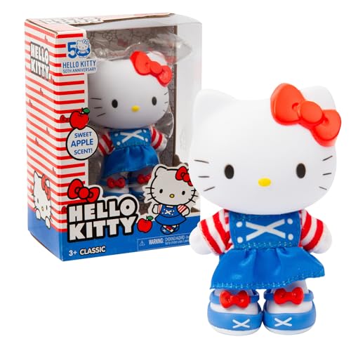 Hello Kitty - 10 cm hohe Puppe mit zartem Duft, 5 Gelenkpunkte, klassisches Kleid aus Stoff mit abnehmbaren Schuhen, ab 3 Jahren Hello Kitty - 10 cm hohe Puppe mit zartem Duft, 5 Gelenkpunkte, klassisches Kleid aus Stoff mit abnehmbaren Schuhen, ab 3 Jahren von Hello Kitty
