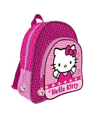 Hello Kitty AST0785 Rucksack, 41 cm, mit 2 Reißverschlüssen, für Trolley, Rosa von Hello Kitty