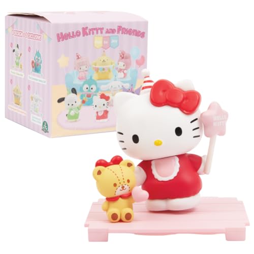 Hello Kitty - Blind Box Serie Ode to Joy, Kuromi und ihre Freunde, 1 Pop-Überraschungsfigur auf 9, Unboxing und zufällige Ankunft, transparente Mini-Box 7 x 7 cm, zum Sammeln, Giochi Preziosi von Hello Kitty