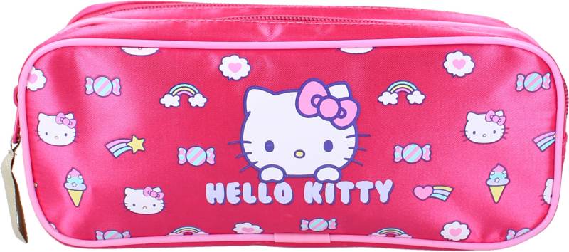 Hello Kitty Doppel-Federmäppchen Follow The Rainbow, Rosa von Hello Kitty