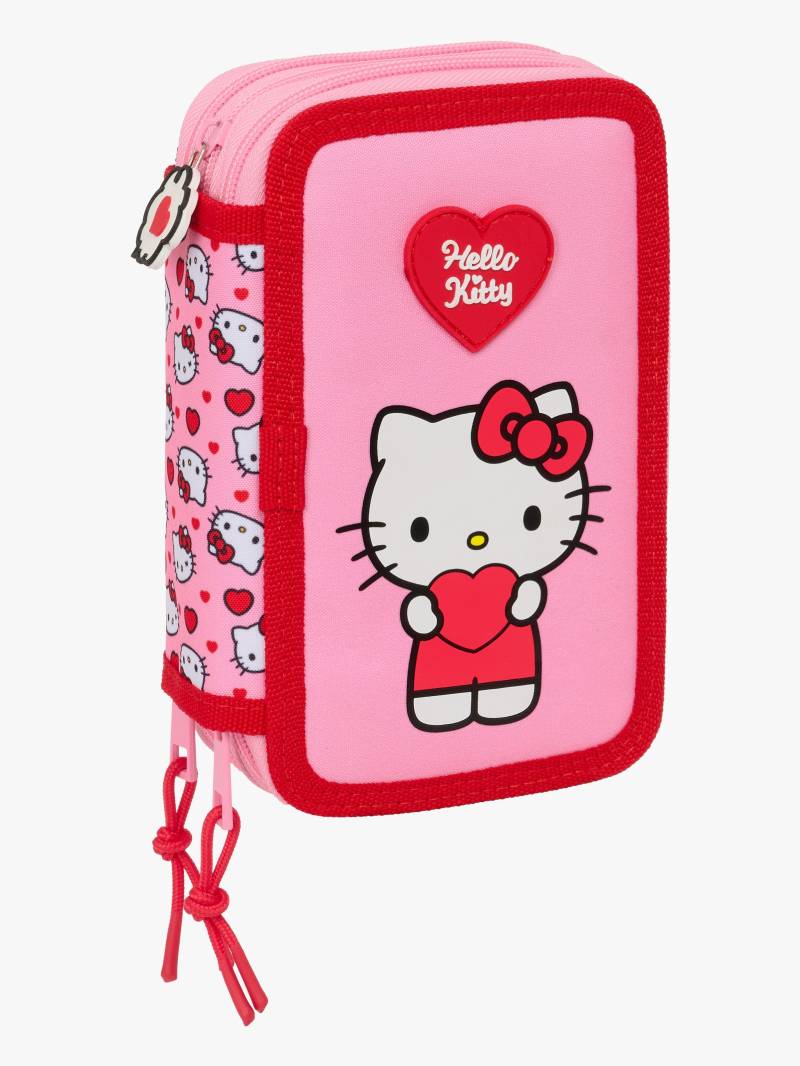 Hello Kitty Gefülltes Dreifach-Federmäppchen 37 Teile, Rosa von Hello Kitty