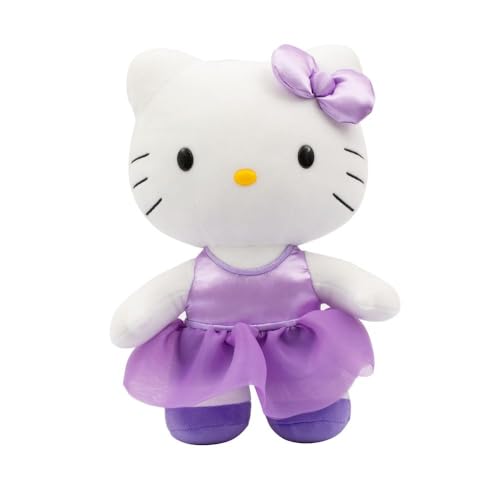 Hello Kitty Giochi Preziosi Weiches Plüschtier, 30 cm hoch, mit modischem Outfit, lila Satin-Kleid und passender Schleife, für Kinder ab 3 Jahren Hello Kitty Giochi Preziosi Weiches Plüschtier, 30 cm hoch, mit modischem Outfit, lila Satin-Kleid und passender Schleife, für Kinder ab 3 Jahren von Hello Kitty