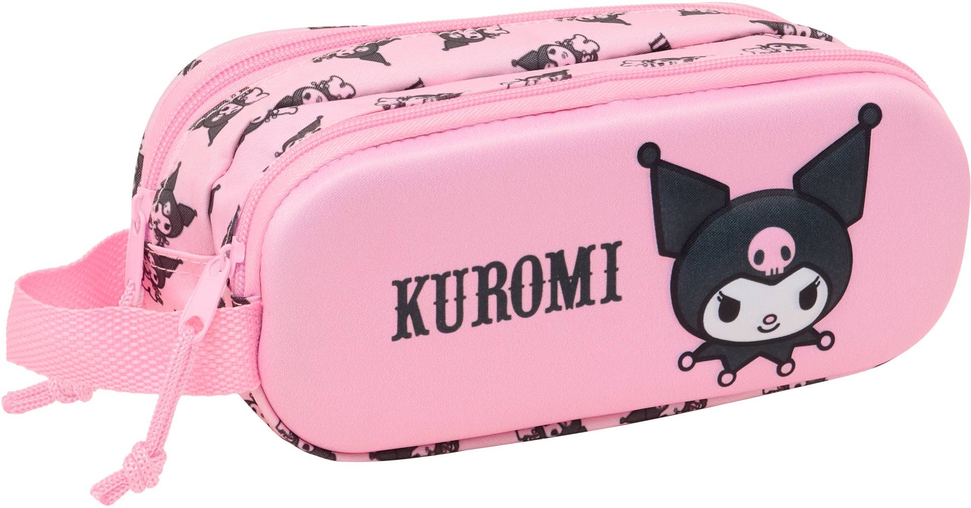 Hello Kitty Kuromi 3D Doppel-Federmäppchen, Hellrosa Hello Kitty Kuromi 3D Doppel-Federmäppchen, Hellrosa von Hello Kitty