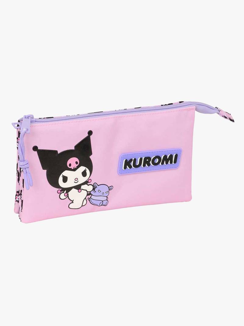 Hello Kitty Kuromi Dreifach-Federmäppchen, Lila/Pink Hello Kitty Kuromi Dreifach-Federmäppchen, Lila/Pink von Hello Kitty