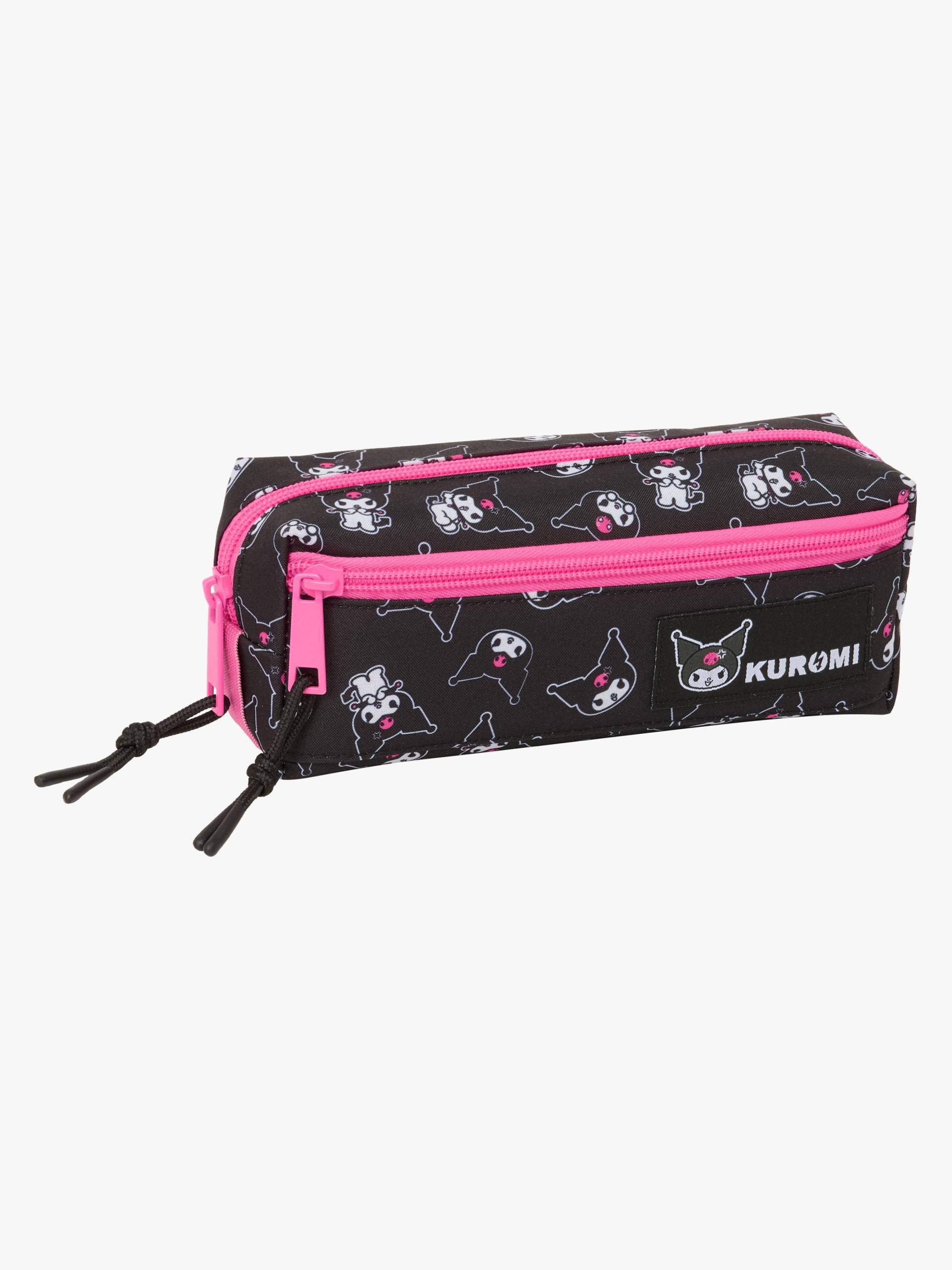 Hello Kitty Kuromi Dreifach-Federmäppchen, Rosa-schwarz von Hello Kitty