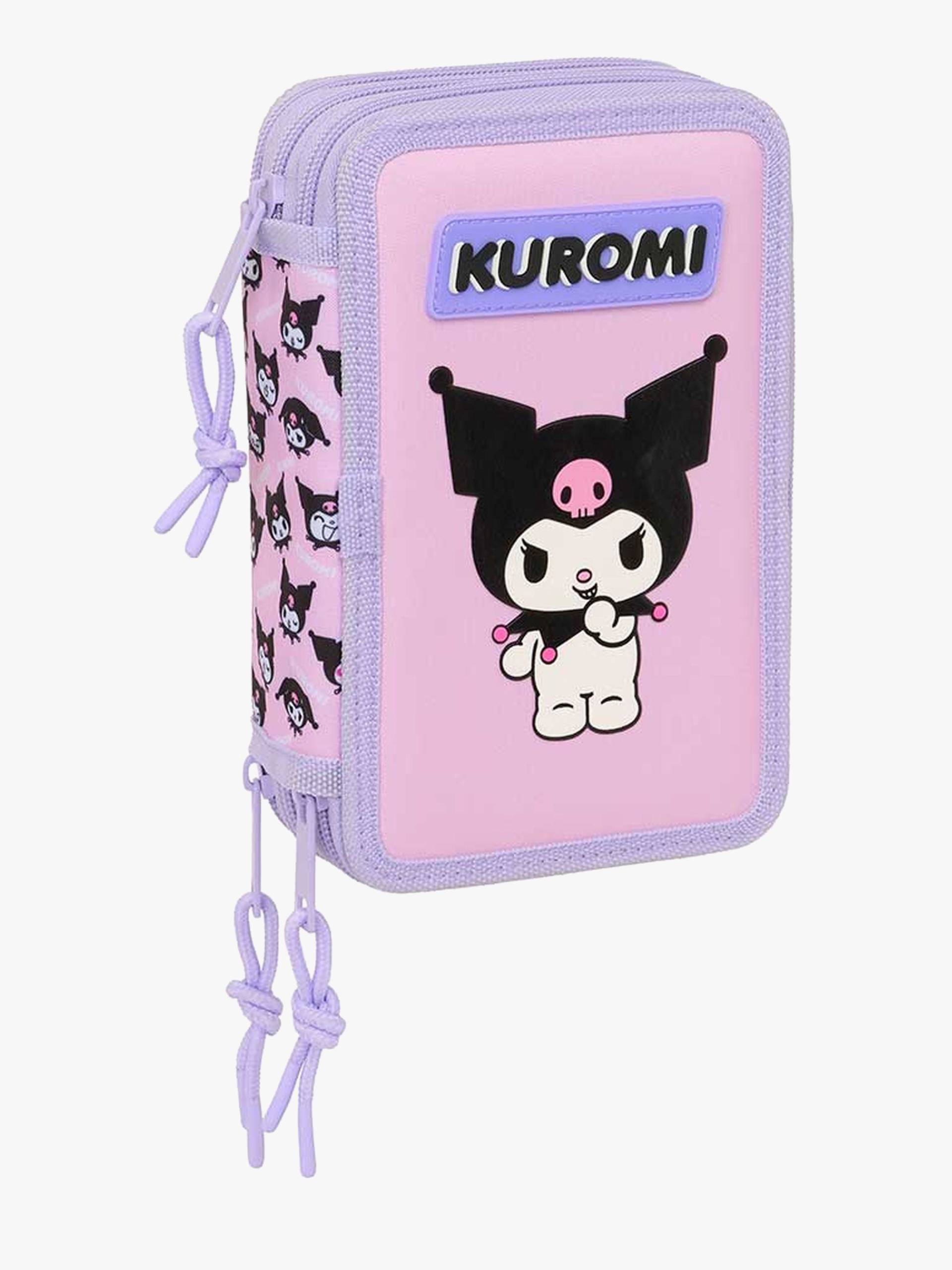 Hello Kitty Kuromi Gefülltes Dreifach-Federmäppchen 37 Teile, Lila/Pink Hello Kitty Kuromi Gefülltes Dreifach-Federmäppchen 37 Teile, Lila/Pink von Hello Kitty