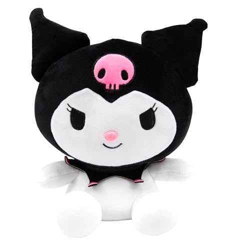 Hello Kitty Kuromi Plush, 30cm Black Soft Toy, Classic Kuromi Character in Signature Black Jester Outfit, Official Licensed Collectable Plush, Gift for Fans, Suitable for Ages 4+ von Hello Kitty