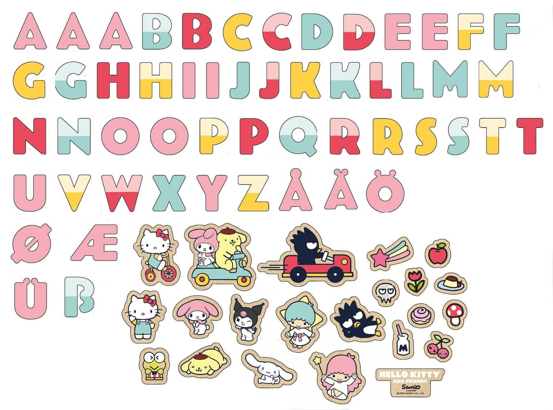 Hello Kitty Magnetbuchstaben und Figuren von Hello Kitty