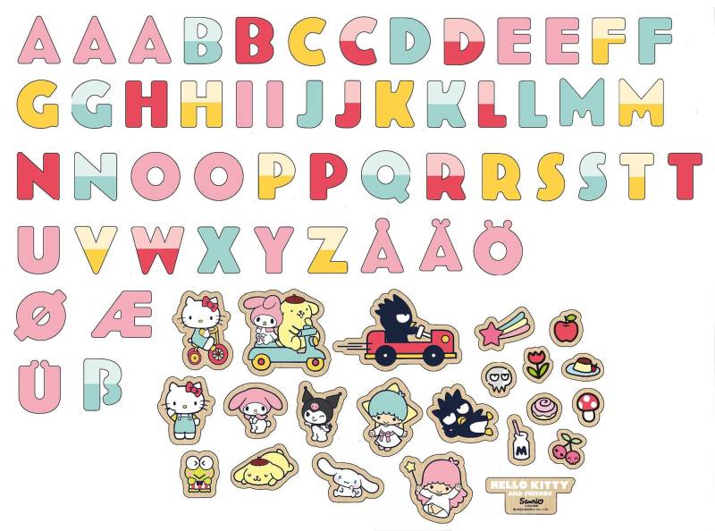 Hello Kitty Magnetbuchstaben und Figuren von Hello Kitty