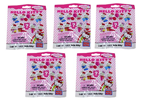 Hello Kitty Mega Bloks Minifigur Mystery Pack #10826, Serie 1, 5 St ck von Hello Kitty