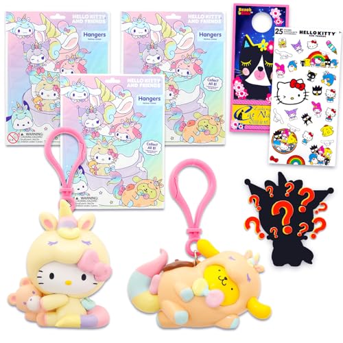 Hello Kitty Outfit Serie Blindtasche Partygeschenke für Mädchen – Bündel mit 3 Hello Kitty Rucksackaufhängern, plus Aufklebern, mehr | Sanrio Rucksack-Clips für Kinder Hello Kitty Outfit Serie Blindtasche Partygeschenke für Mädchen – Bündel mit 3 Hello Kitty Rucksackaufhängern, plus Aufklebern, mehr | Sanrio Rucksack-Clips für Kinder von Hello Kitty