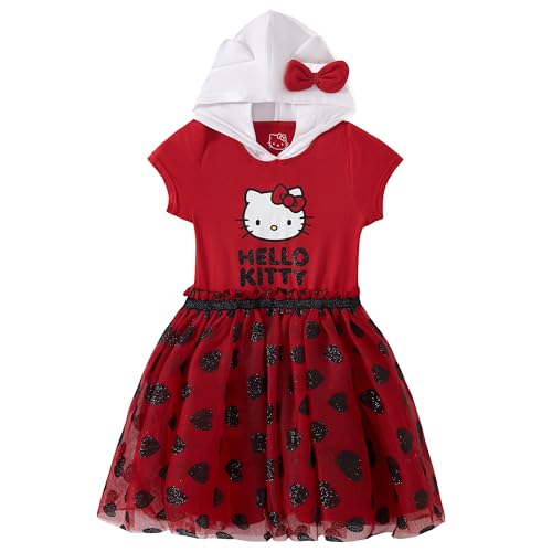 Hello Kitty Sanrio Girls Cosplay Hooded Tulle Dress for Toddler and Big Kids Hello Kitty Sanrio Girls Cosplay Hooded Tulle Dress for Toddler and Big Kids von Hello Kitty