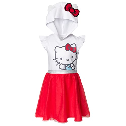 Hello Kitty rmelloses Netz-T ll Kleid f r kleine M dchen bis gro e Jungen, Wei , 7-8 von Hello Kitty