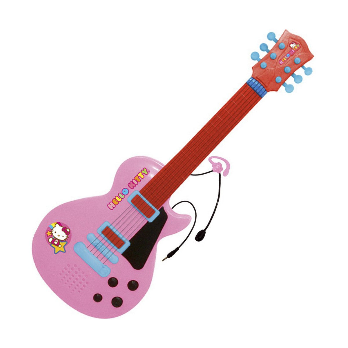 Kindergitarre Hello Kitty Elektronik Mikrofon Rosa Kindergitarre Hello Kitty Elektronik Mikrofon Rosa von Hello Kitty
