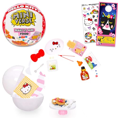 MGA Miniverse Make it Mini Hello Kitty Set für Kinder, Erwachsene - MGA Miniverse Hello Kitty Machen Sie es Mini Lebensmittel Sammlerstücke plus Aufkleber, mehr | Sanrio Blindbox Spielzeug MGA Miniverse Make it Mini Hello Kitty Set für Kinder, Erwachsene - MGA Miniverse Hello Kitty Machen Sie es Mini Lebensmittel Sammlerstücke plus Aufkleber, mehr | Sanrio Blindbox Spielzeug von Hello Kitty