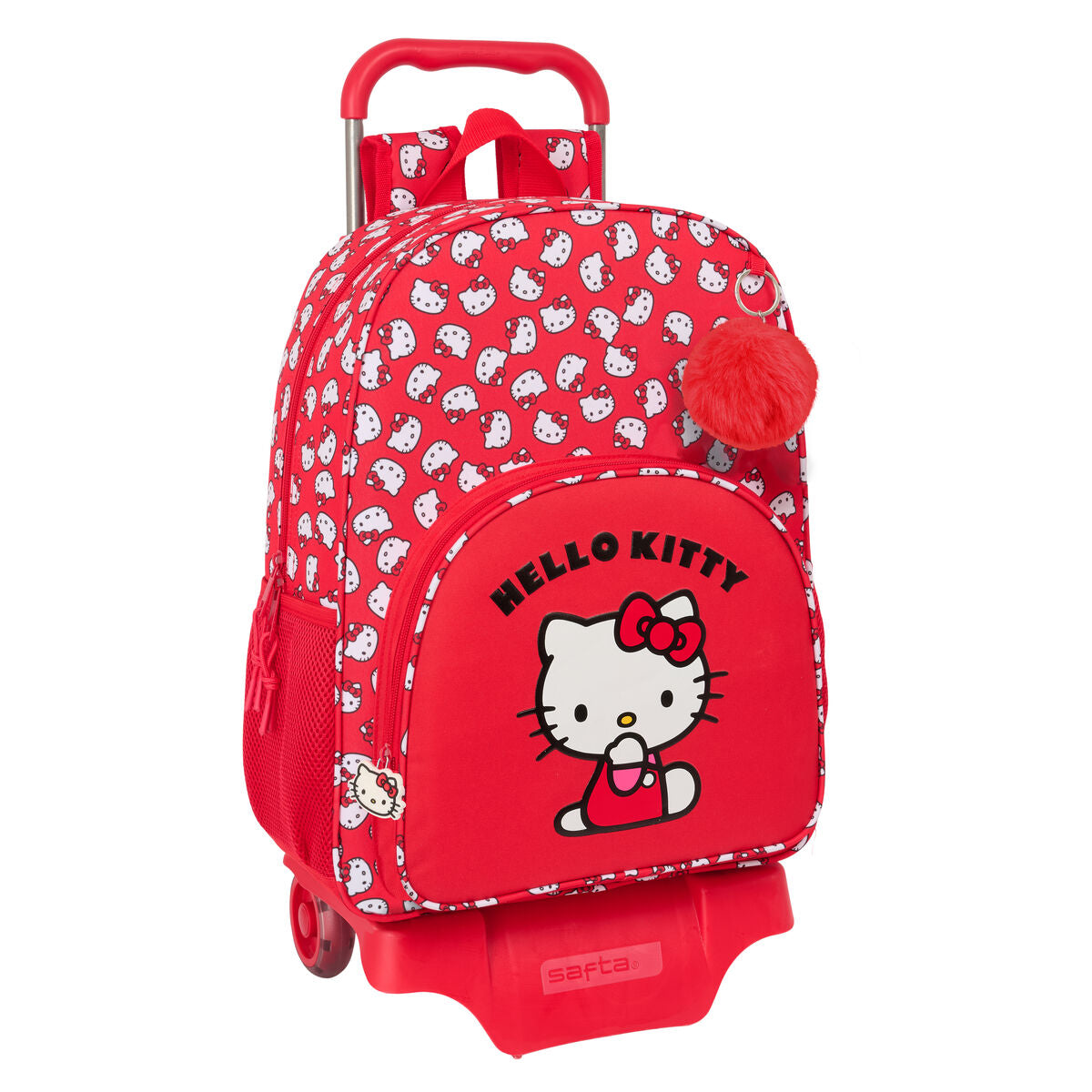 Schulrucksack mit Rollen Hello Kitty Iconic Weiß Rot 33 x 42 x 14 cm Schulrucksack mit Rollen Hello Kitty Iconic Weiß Rot 33 x 42 x 14 cm von Hello Kitty