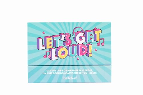 Hellofun! LET’S GET Loud, Das Spiel der Lieder unseres Lebens - EIN Spiel für 4-12 Spieler, das Spaß Macht und mit Familie und Freunden gespielt Werden kann. Von den 60er Jahren bis Heute Hellofun! LET’S GET Loud, Das Spiel der Lieder unseres Lebens - EIN Spiel für 4-12 Spieler, das Spaß Macht und mit Familie und Freunden gespielt Werden kann. Von den 60er Jahren bis Heute von Hellofun!