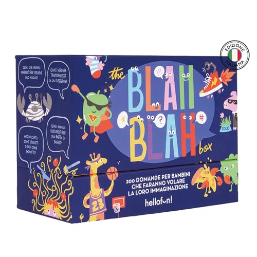 Hellofun! The Blah Blah Box I Das Spiel, in dem man nicht aufhören kann zu sprechen I ab 5 Jahren I 100 Karten I 200 Fragen. Hellofun! The Blah Blah Box I Das Spiel, in dem man nicht aufhören kann zu sprechen I ab 5 Jahren I 100 Karten I 200 Fragen. von Hellofun!