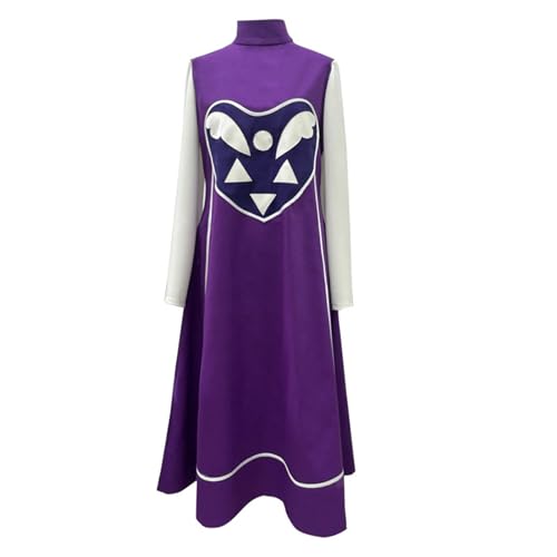 Helltaker Toriel-Cosplay-Kostüm für Herren, violett, komplettes Set für Halloween-Party, Schwarz, 3XL Helltaker Toriel-Cosplay-Kostüm für Herren, violett, komplettes Set für Halloween-Party, Schwarz, 3XL von Helltaker