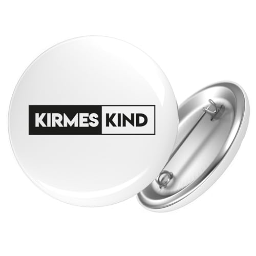 Hellweg Druckerei Ansteckbutton Kirmeskind Modern Geschenk Größe 59mm Kirmeskind Accessoire von Hellweg Druckerei