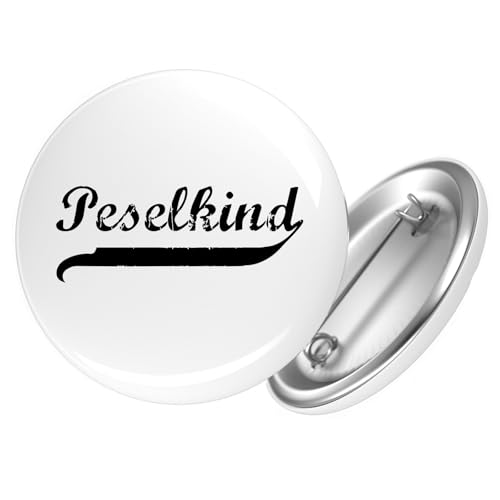 Hellweg Druckerei Ansteckbutton Peselkind Vintage Geschenk Größe 59mm Peselkind Accessoire von Hellweg Druckerei