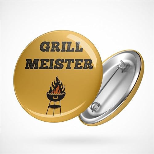 Hellweg Druckerei Button Anstecker Grill Meister Barbecue BBQ Grillen Feuer Badge Geschenk Idee Abzeichen Pin Hellweg Druckerei Button Anstecker Grill Meister Barbecue BBQ Grillen Feuer Badge Geschenk Idee Abzeichen Pin von Hellweg Druckerei