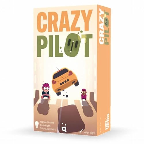 Helevtiq – Crazy Pilot – Rennspiel ab 8 Jahren – Pilott Deine Karten wie EIN Lenkrad und sei der Erste bei der Ankunft – für 2 bis 6 Spieler – 99265 von Helvetiq