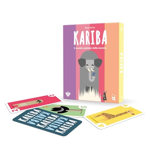Helvetiq Kariba, Taschenspiel auf Italienisch - Strategisch für 2-4 Spieler, ab 6 Jahren - Die stärksten Tiere vertreiben die Schwächsten in einer originalen Herausforderung in der Savanne Helvetiq Kariba, Taschenspiel auf Italienisch - Strategisch für 2-4 Spieler, ab 6 Jahren - Die stärksten Tiere vertreiben die Schwächsten in einer originalen Herausforderung in der Savanne von Helvetiq