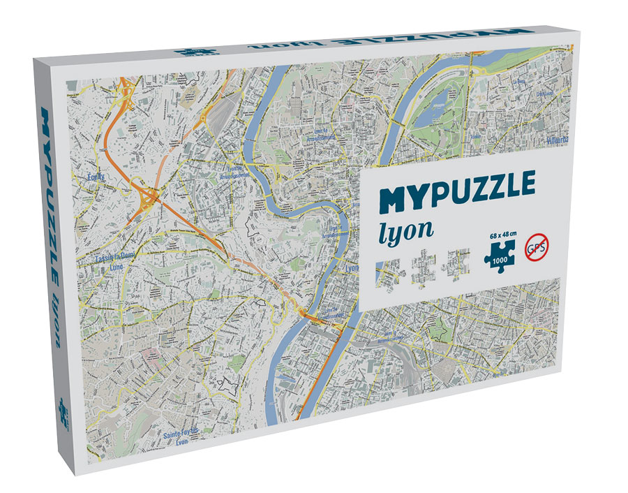 Helvetiq MYPUZZLE LYON 1000 Teile Puzzle Helvetiq-530646 von Helvetiq