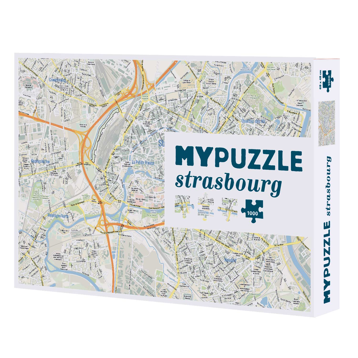 Helvetiq MYPUZZLE STRASBOURG 1000 Teile Puzzle Helvetiq-532091 von Helvetiq